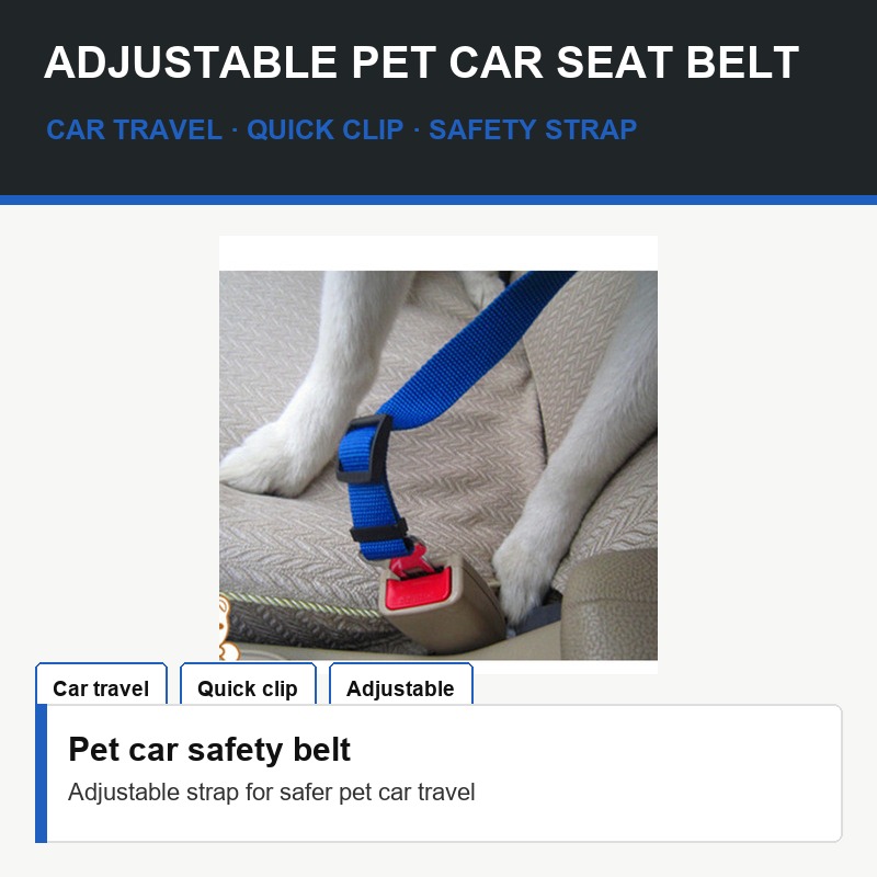 Adjustable Pet Car Seat Belt
