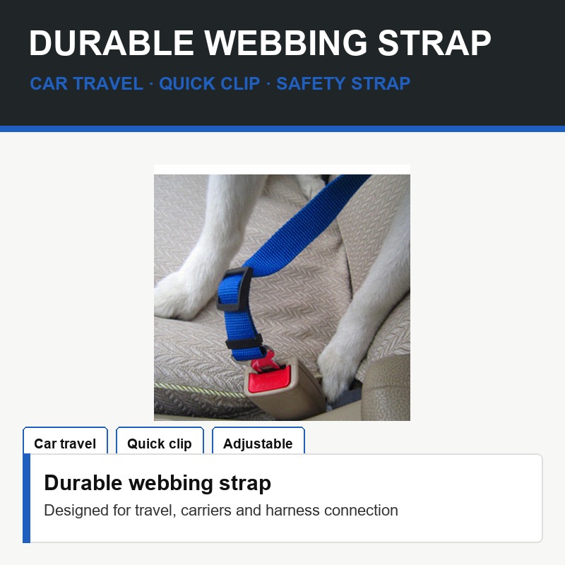 Adjustable Pet Car Seat Belt - Material