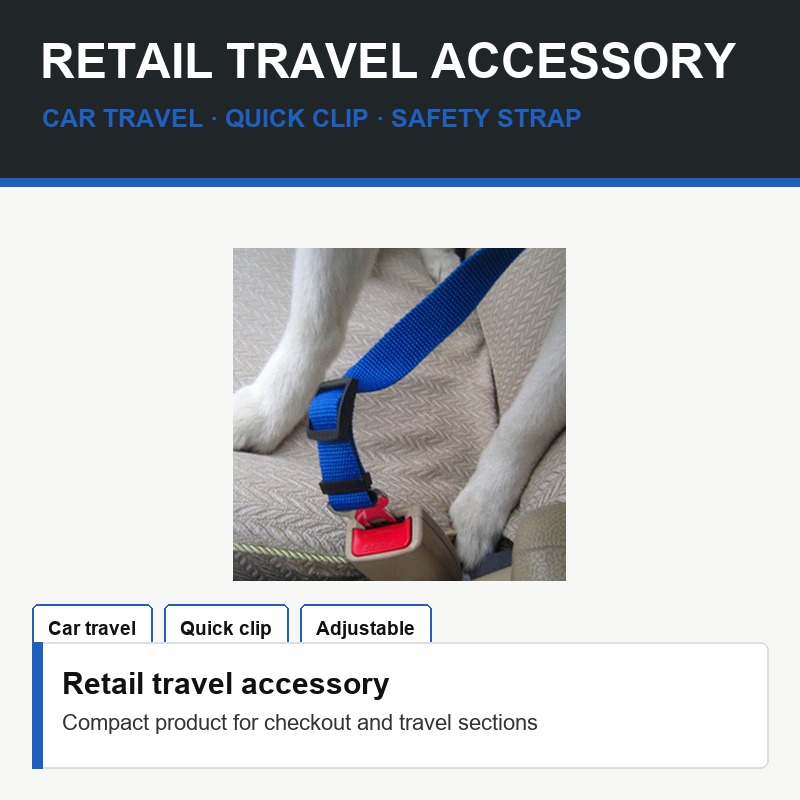Adjustable Pet Car Seat Belt - Packaging