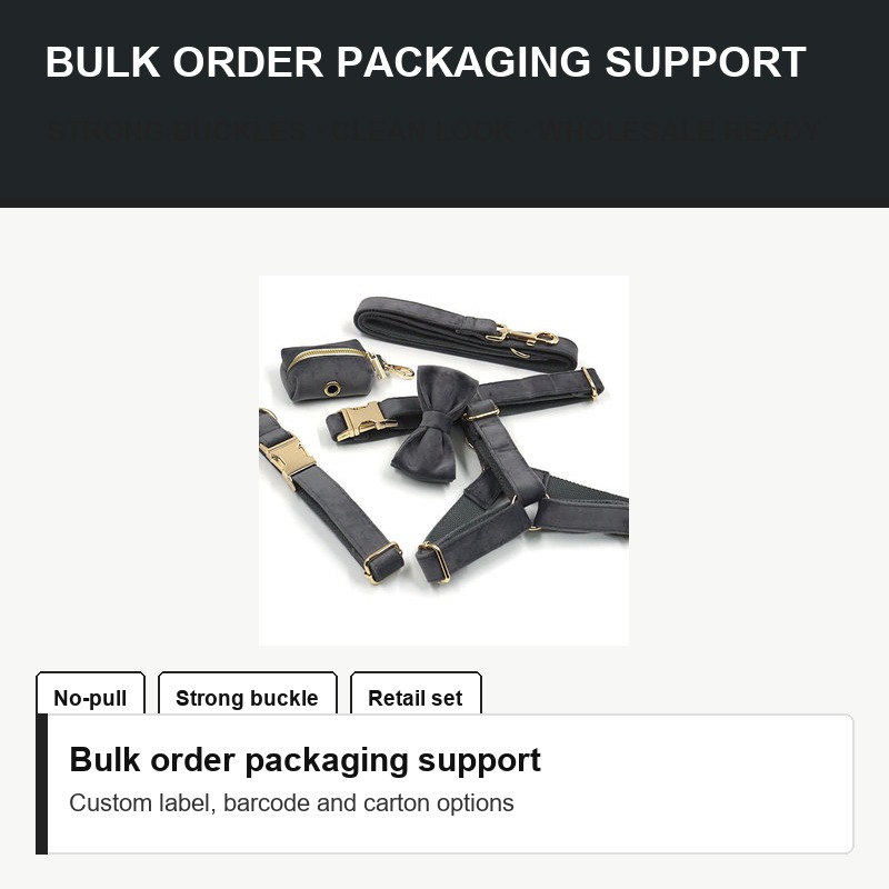 Black No-Pull Dog Harness - Packaging