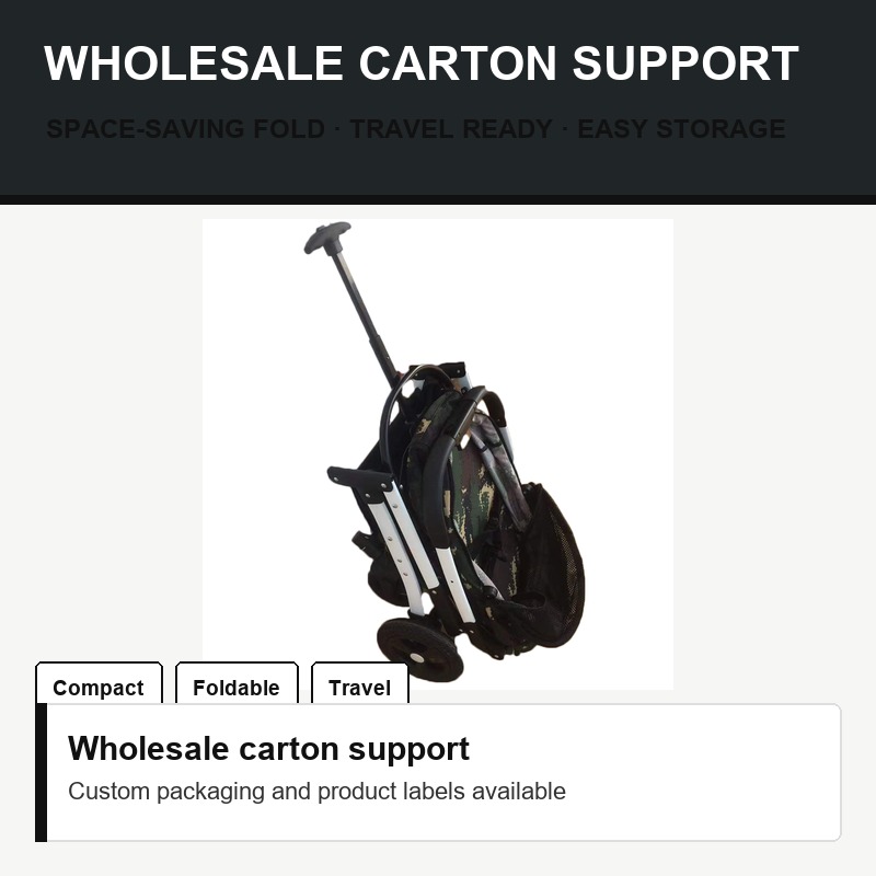 Compact Folding Pet Stroller - Packaging