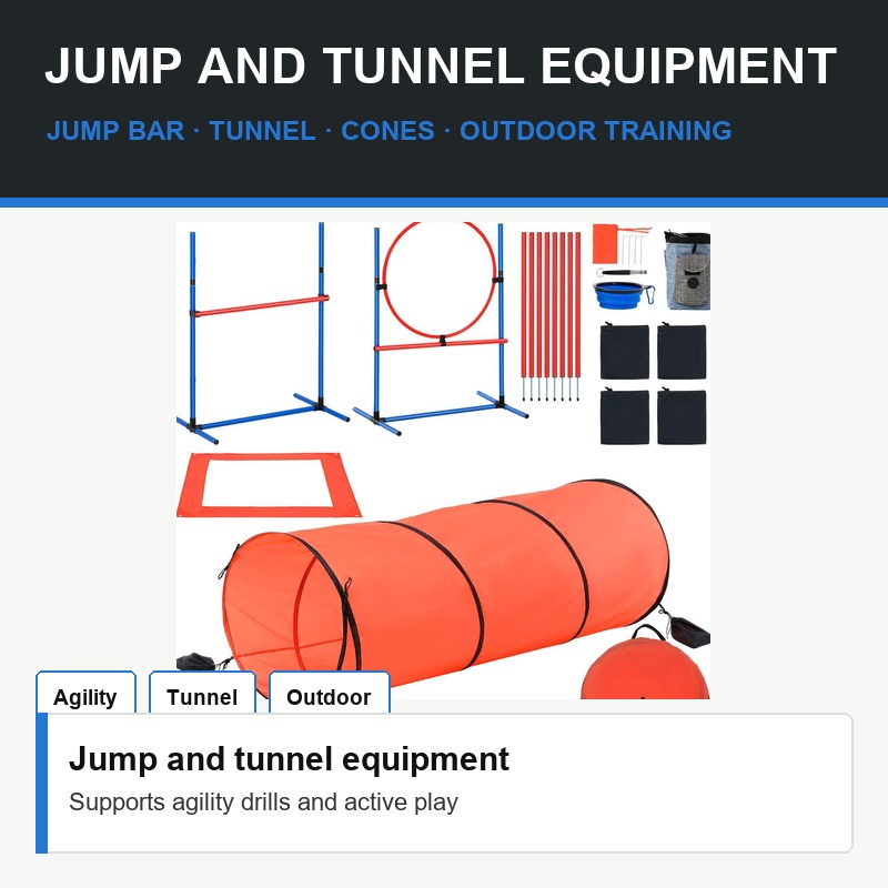 Dog Agility Training Set - Fit Detail