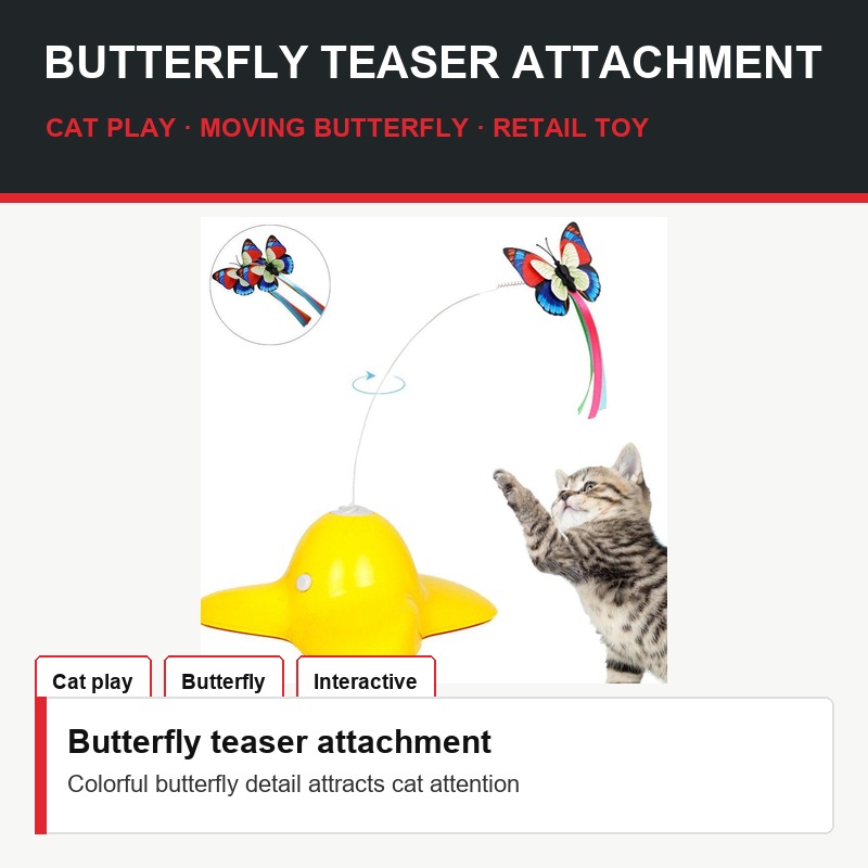 Interactive Butterfly Cat Teaser - Fit Detail