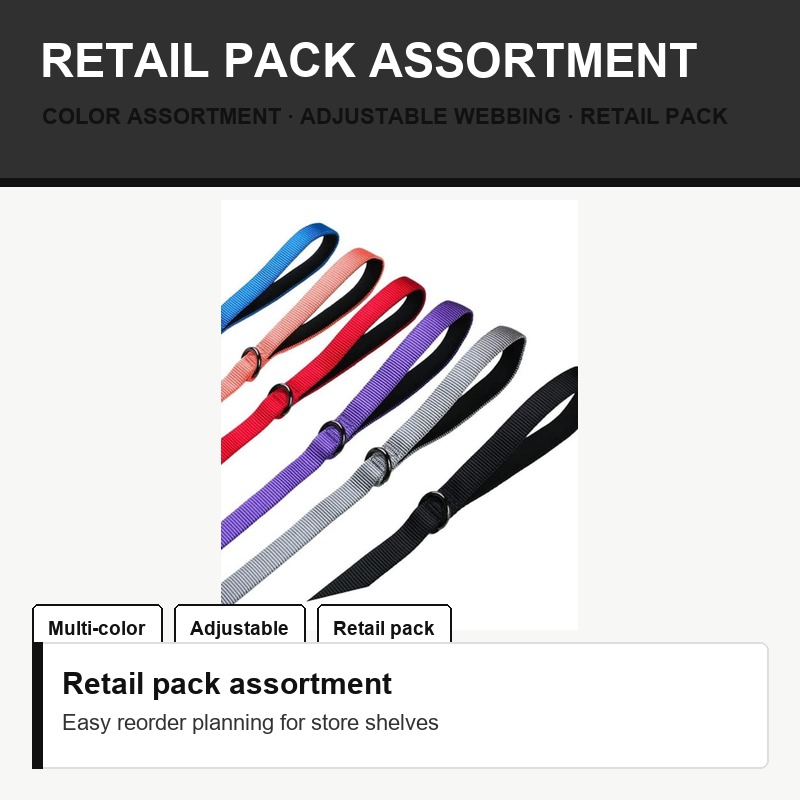 Multi-Color Nylon Collar Set - Hardware
