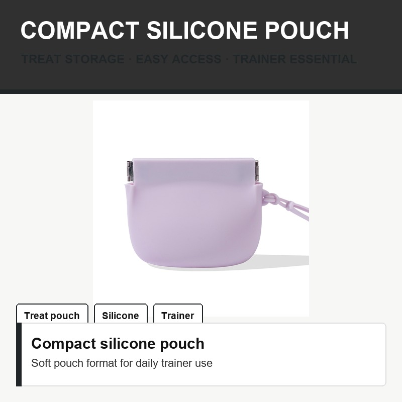 Silicone Dog Treat Training Pouch - Material