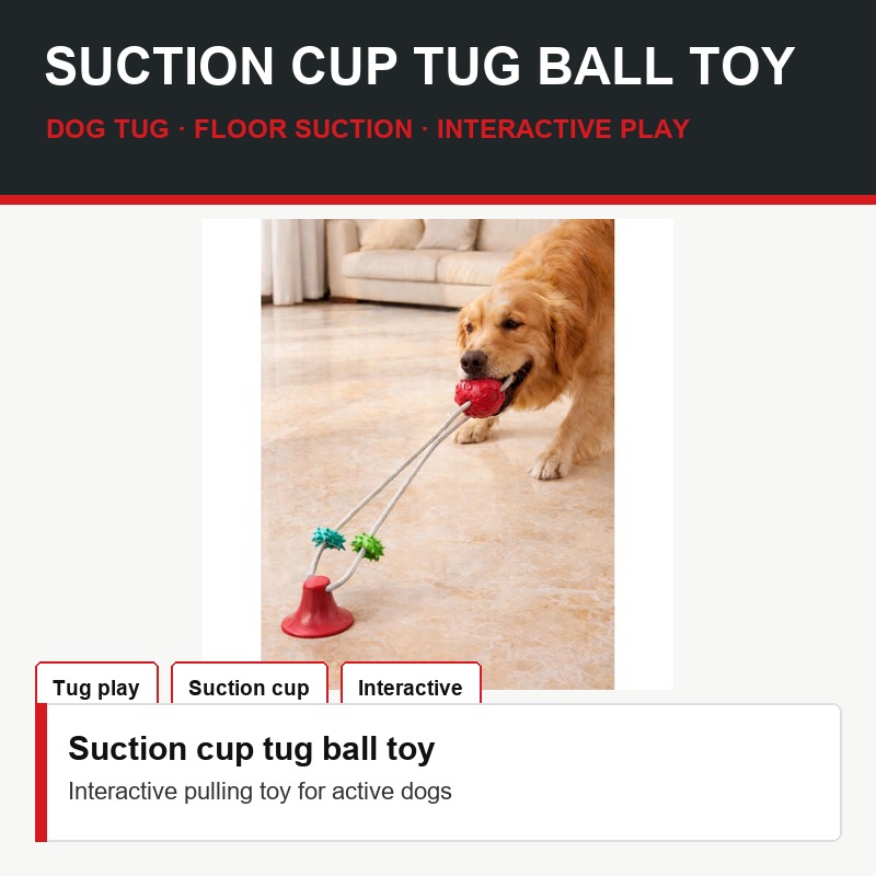 Suction Cup Tug Ball Toy