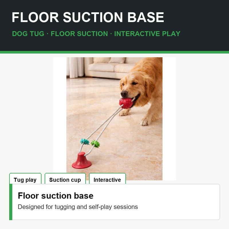 Suction Cup Tug Ball Toy - Fit Detail