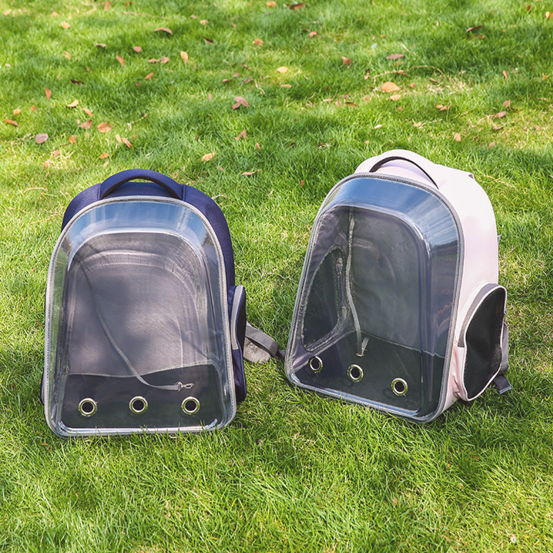 Transparent Pet Backpack - Pink