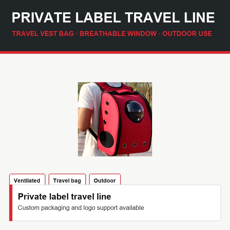 Ventilated Pet Carrier Backpack - Packaging